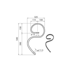 Molla per erpice 32x12