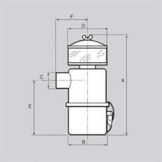 FILTRO ARIA COMPLETO A BAGNO D'OLIO CON PREFILTRO A CICLONE