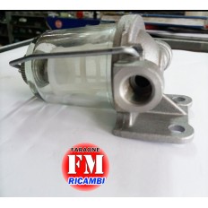 Filtro carburante con vaschetta trasparente in vetro