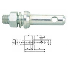 Perno per attacco attrezzi 22-28