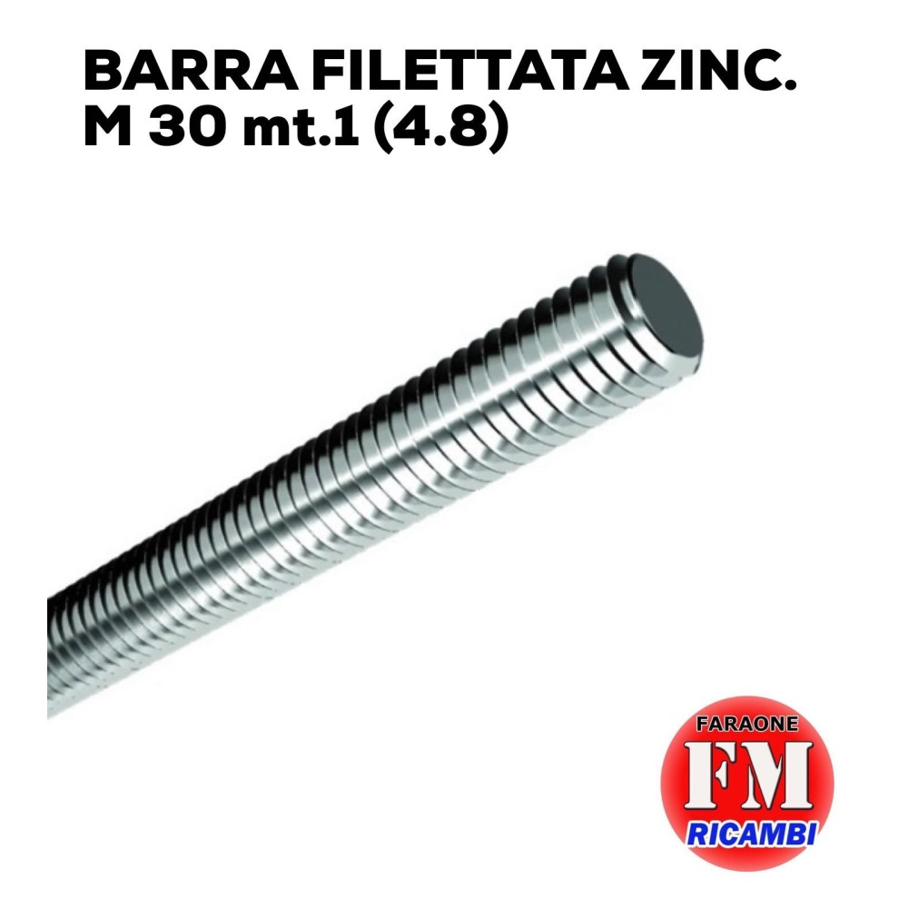 Barra filettata ZINC. M 30 mt.1 (4.8)