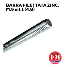Barra filettata ZINC. M.5 mt.1 (4.8)