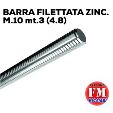 Barra filettata ZINC. M.10 mt.3 (4.8)
