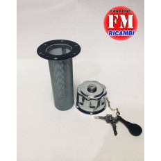 Tappo con filtro e cestello lungo 6 fori con chiavi