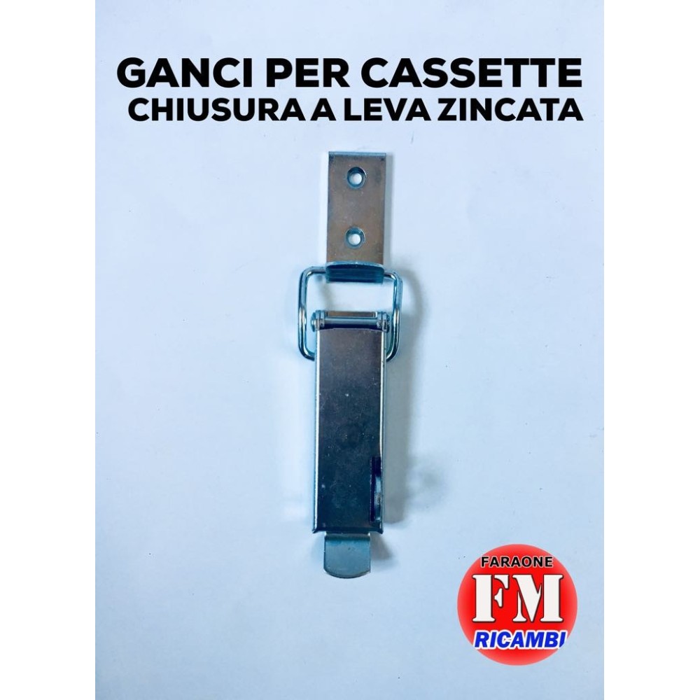 Ganci per cassette chiusura a leva zincata