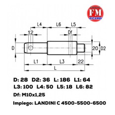 Perno attacco attrezzi Landini