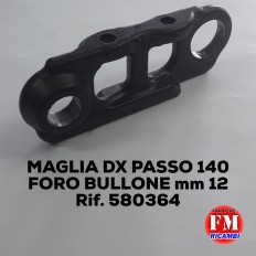 Maglia dx passo 140, foro...