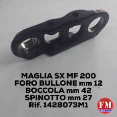 Maglia sx MF 200, foro bullone mm 12, boccola mm 42, spinotto  mm 27