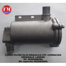 Corpo filtro olio idraulico cpt. coperchio originale Landini