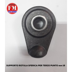 Supporto rotula sferica per terzo punto mm. 19