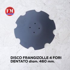 Disco frangizolle dentato 4 fori diam. 460