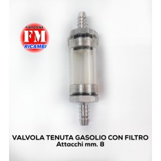 Valvola tenuta gasolio con filtro