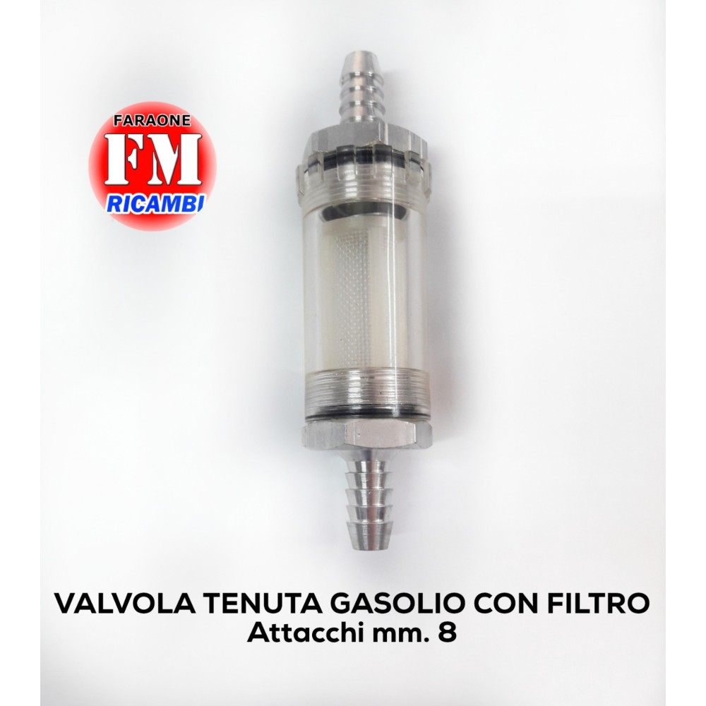 Valvola tenuta gasolio con filtro