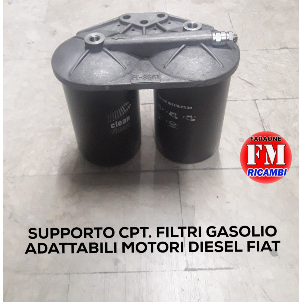 Supporto cpt. filtri gasolio adattabili motori diesel Fiat