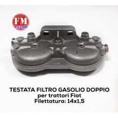 Testata filtro gasolio doppio