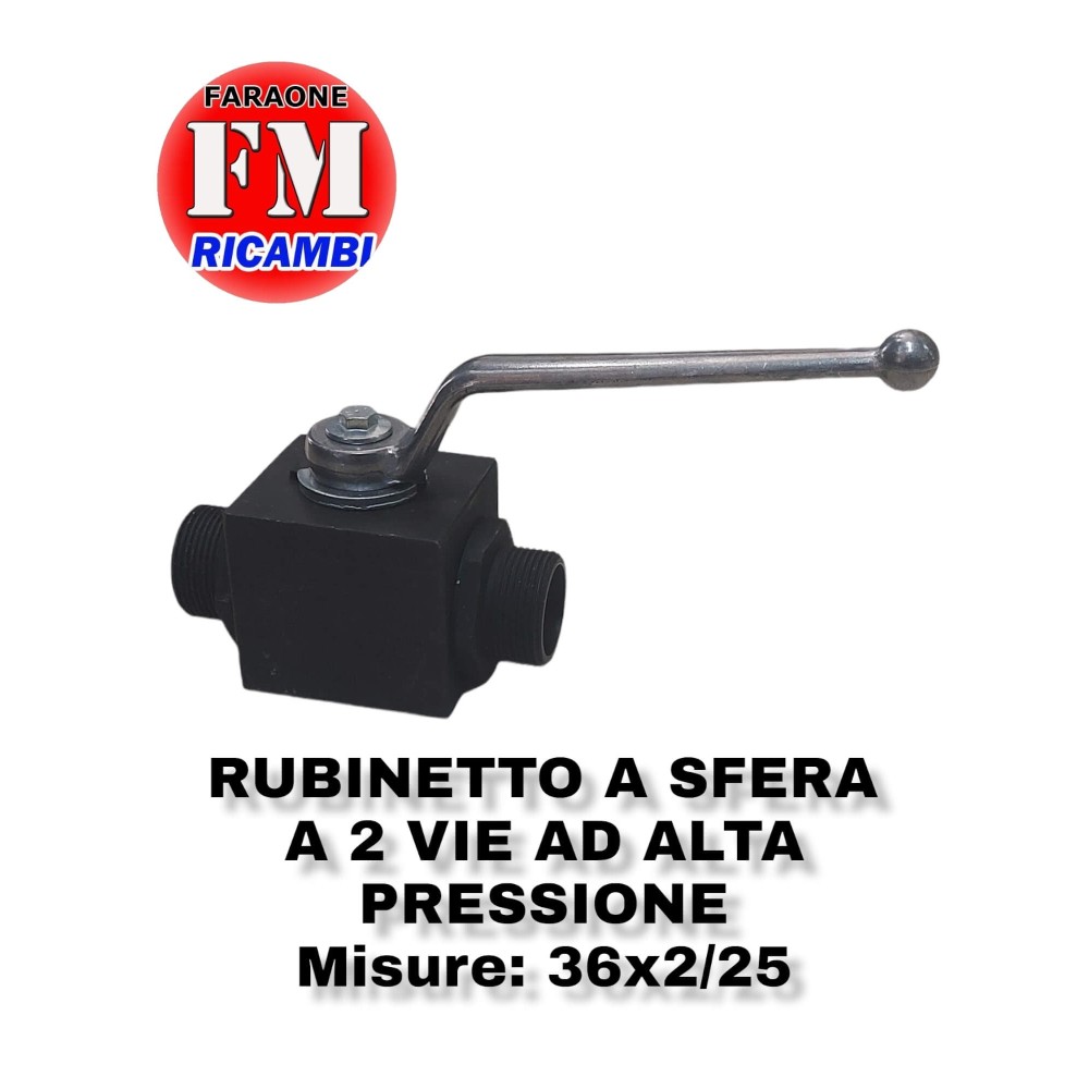 Rubinetto a sfera a 2 vie ad alta pressione