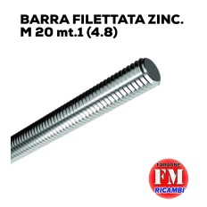 Barra filettata ZINC. M 20 mt.1 (4.8)